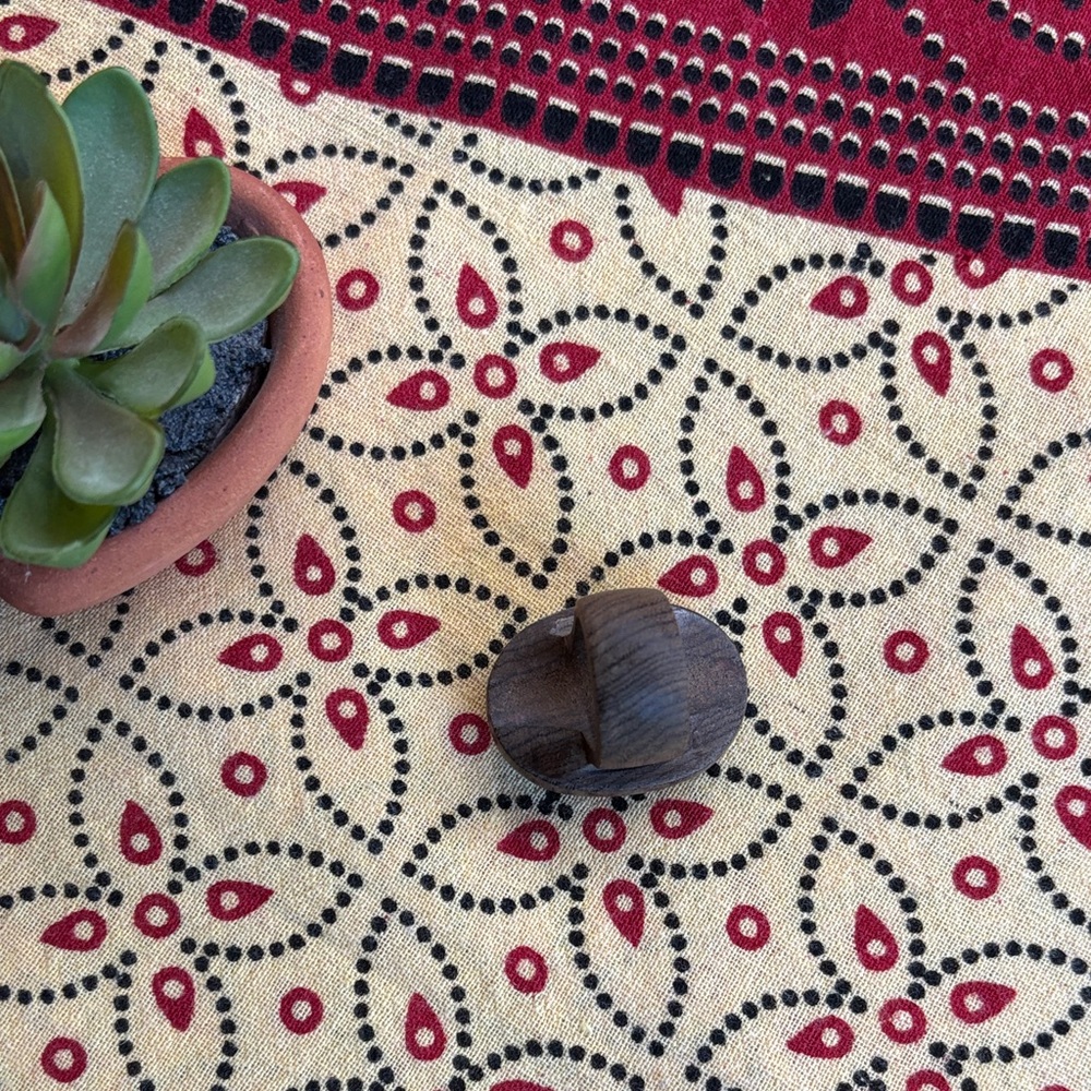 Rustic Brown Wooden Statement Ring - image 4